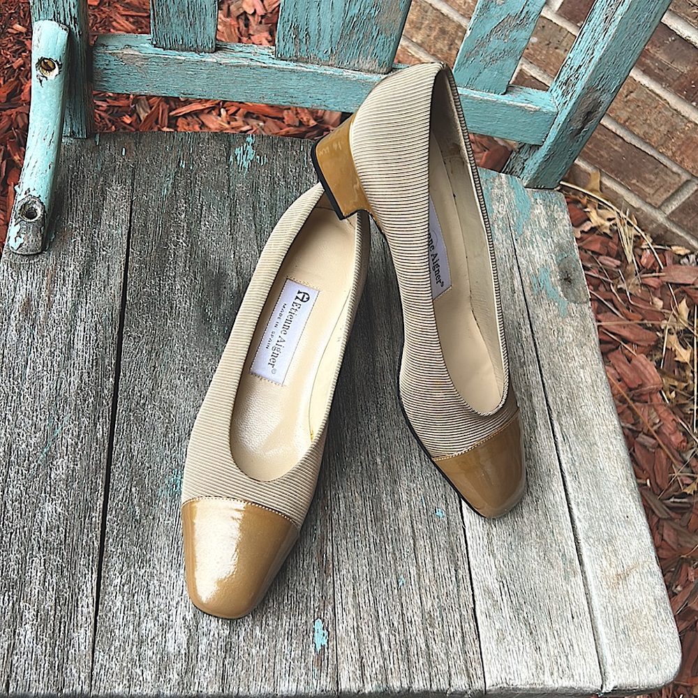Etienne Aigner Women's Tan and Brown Heels